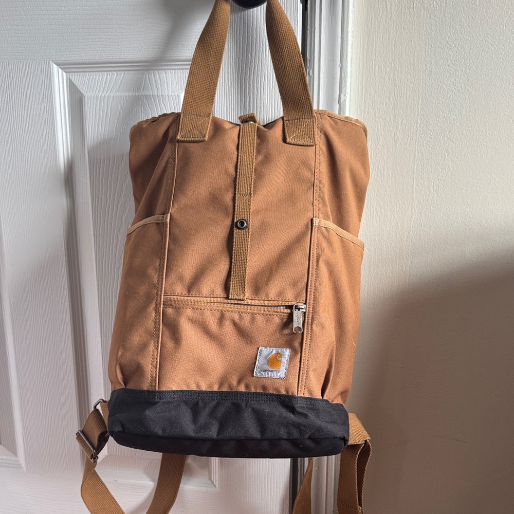 Carhartt Convertible Tan and Black Men's Tote Backpack
